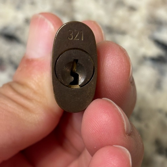 Louis Vuitton Bronze Lock - #321 - Authentic - NO KEY - Picture 5 of 5